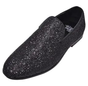 Black Men's Shoe Luxury Style Slip-On Loafer Style No : LF8891