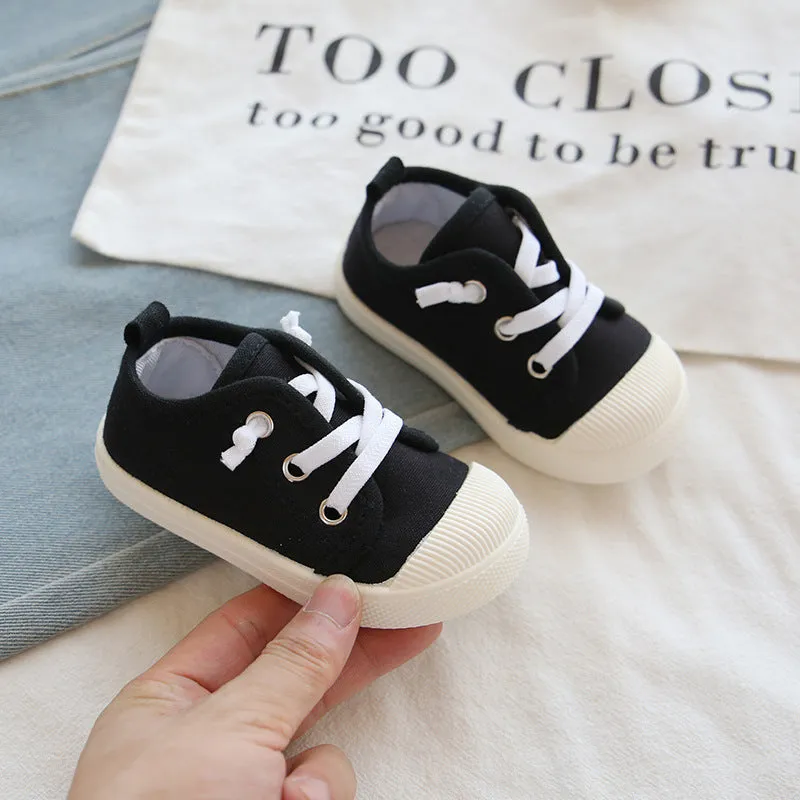 Canvas Lace-up Tennis Shoes