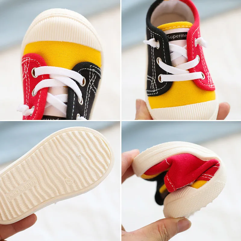 Canvas Lace-up Tennis Shoes