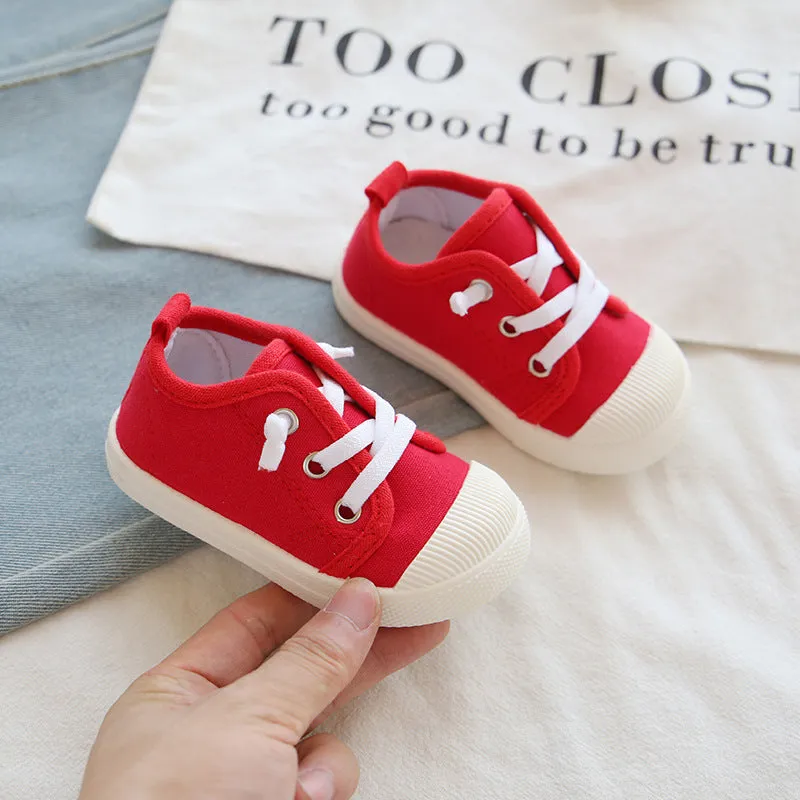 Canvas Lace-up Tennis Shoes