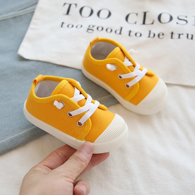 Canvas Lace-up Tennis Shoes