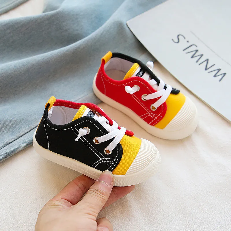 Canvas Lace-up Tennis Shoes