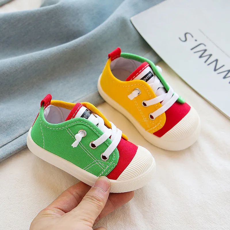 Canvas Lace-up Tennis Shoes