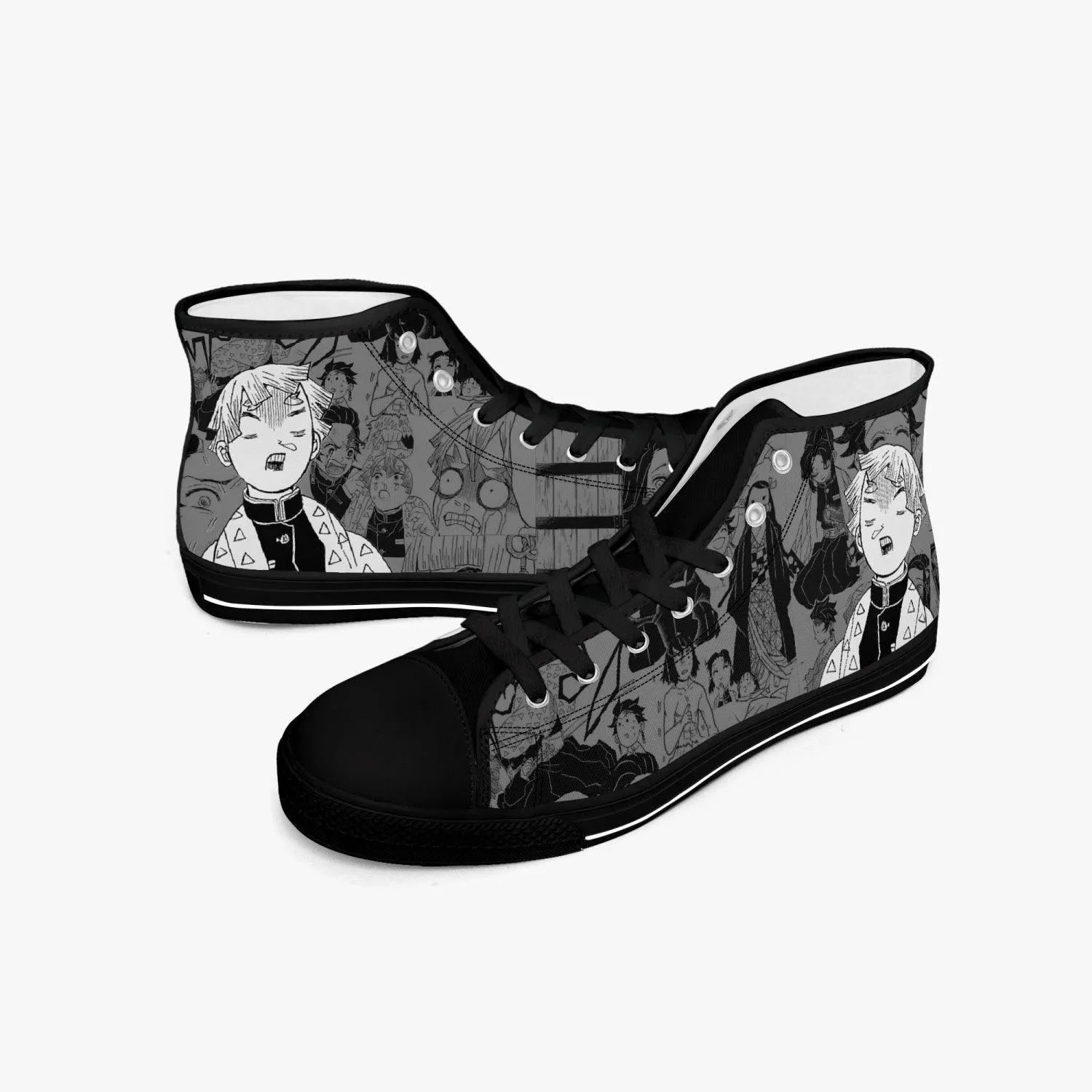 Demon Slayer Zenitsu Agatsuma Manga A-Star Mid Anime Shoes