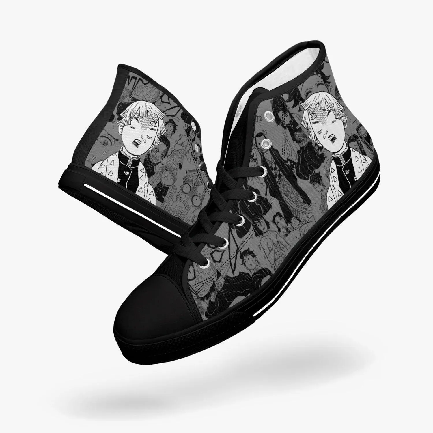 Demon Slayer Zenitsu Agatsuma Manga A-Star Mid Anime Shoes