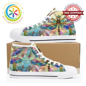 DragonFly Ladies High Top Canvas Shoes