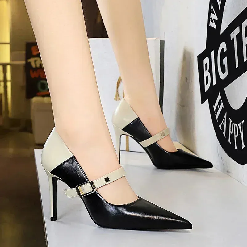 Funki Buys | Shoes | Women's Retro Colored Pointy Toe Stilettos