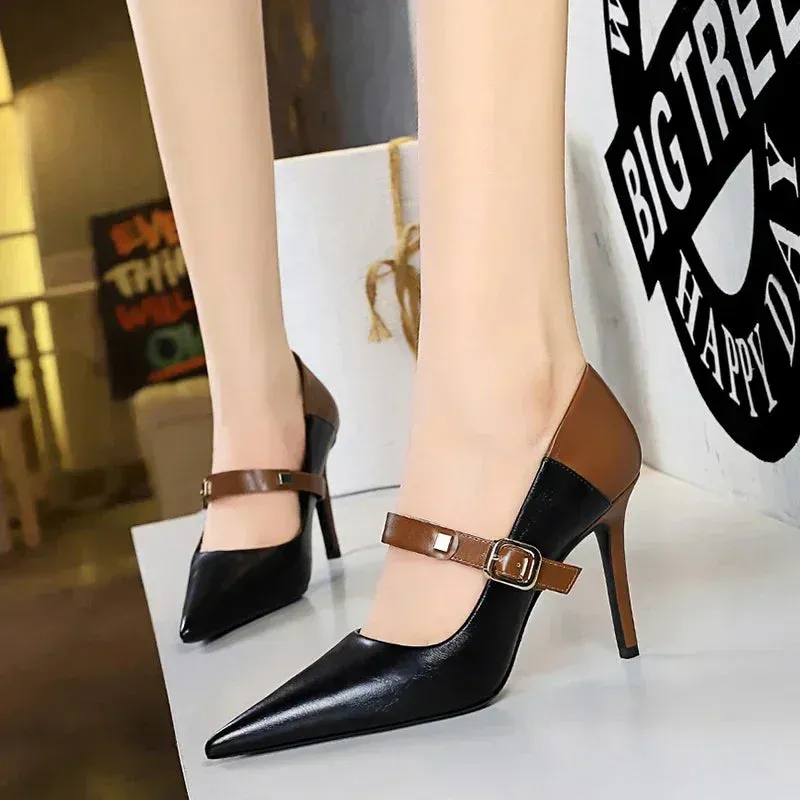 Funki Buys | Shoes | Women's Retro Colored Pointy Toe Stilettos
