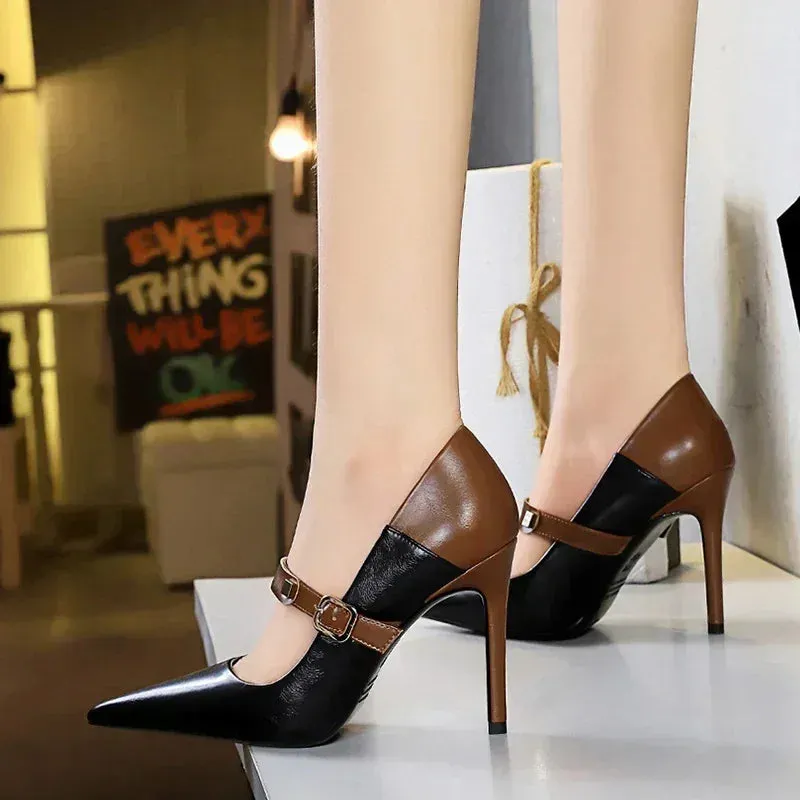 Funki Buys | Shoes | Women's Retro Colored Pointy Toe Stilettos
