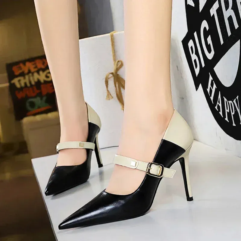 Funki Buys | Shoes | Women's Retro Colored Pointy Toe Stilettos