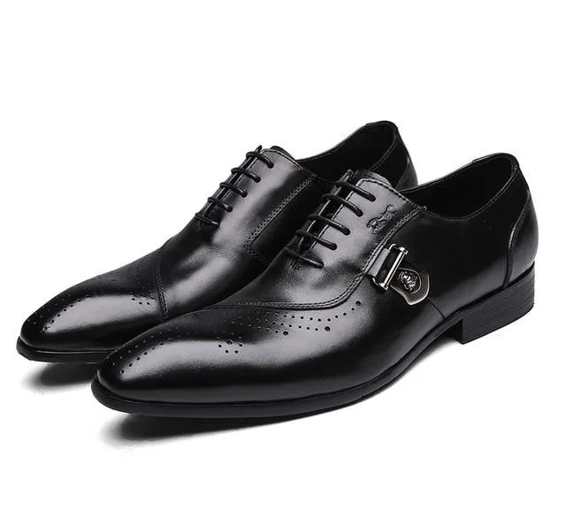 Italian Luxury Leather Brogue Shoes