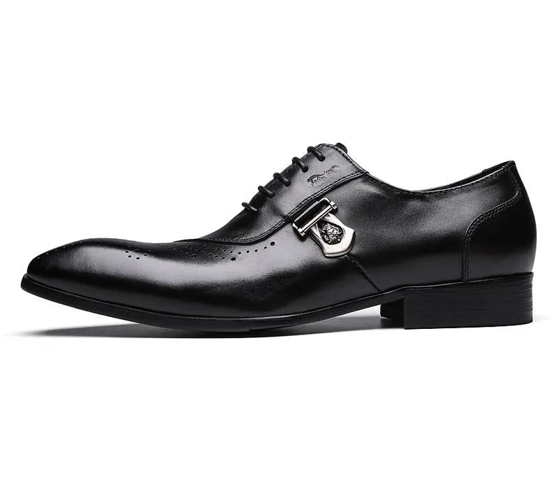 Italian Luxury Leather Brogue Shoes