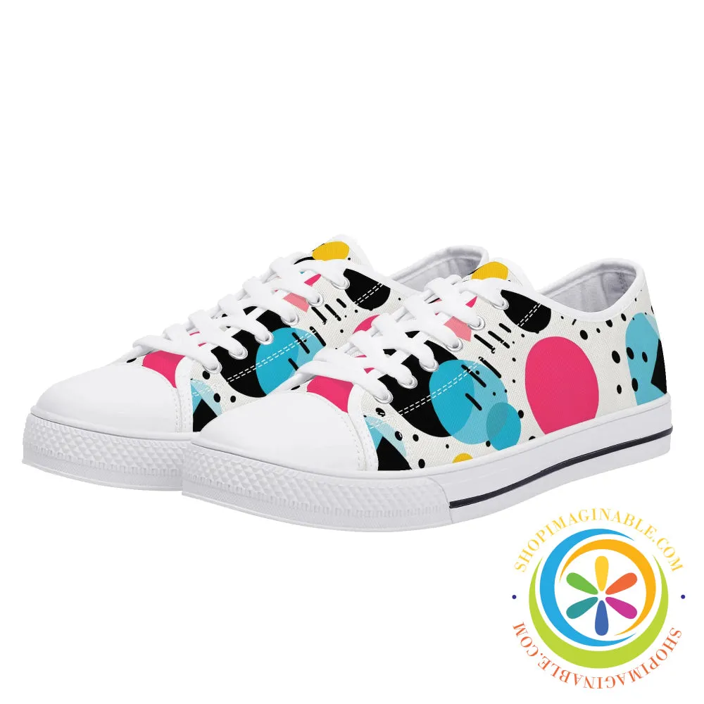Joy Abstract Ladies Low Top Canvas Shoes