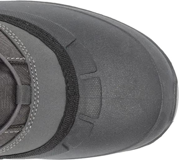 Kamik Momentum3 Charcoal Pull On Rounded Toe Waterproof Fur Trim Ankle Snow Boot
