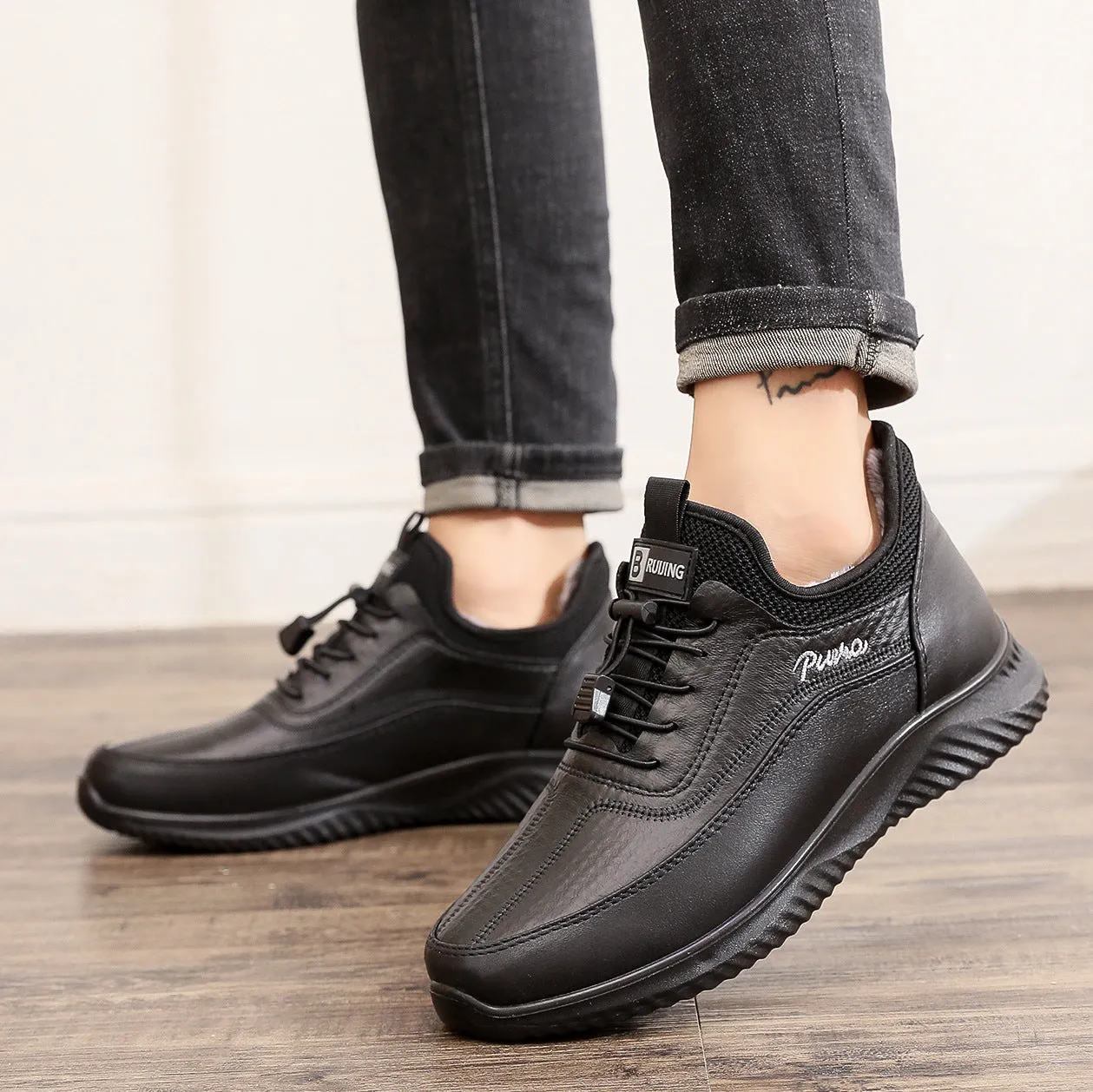 Men's Outdoor Fleece Cold-Proof Orthopedic Shoes