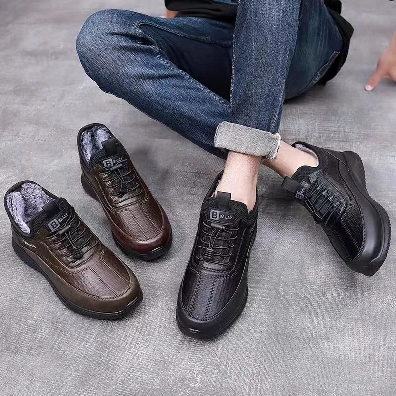 Men's Outdoor Fleece Cold-Proof Orthopedic Shoes