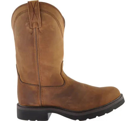 Men's Twisted X Distressed Saddle Western Work Boots