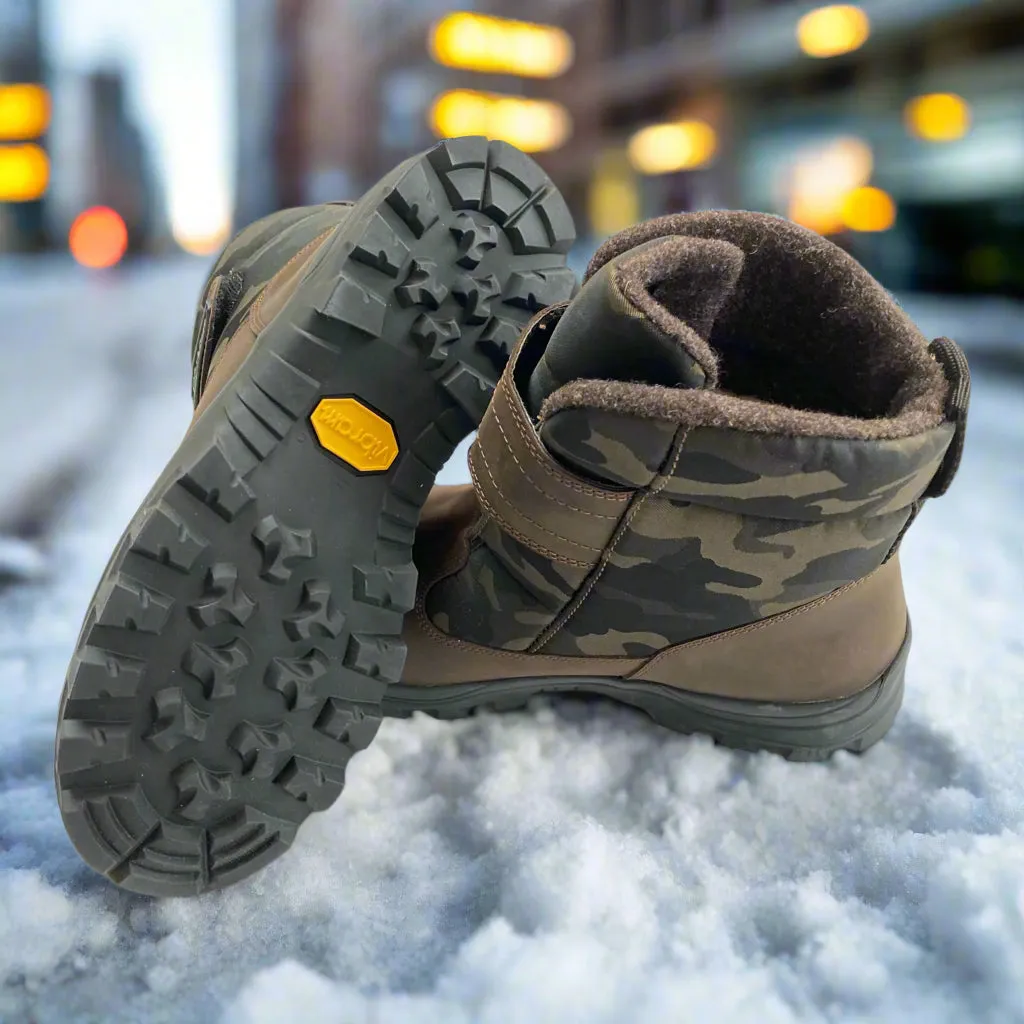 Olang MOSCA TEX Coffee Mens Winter Thermal Snow Boot, 42
