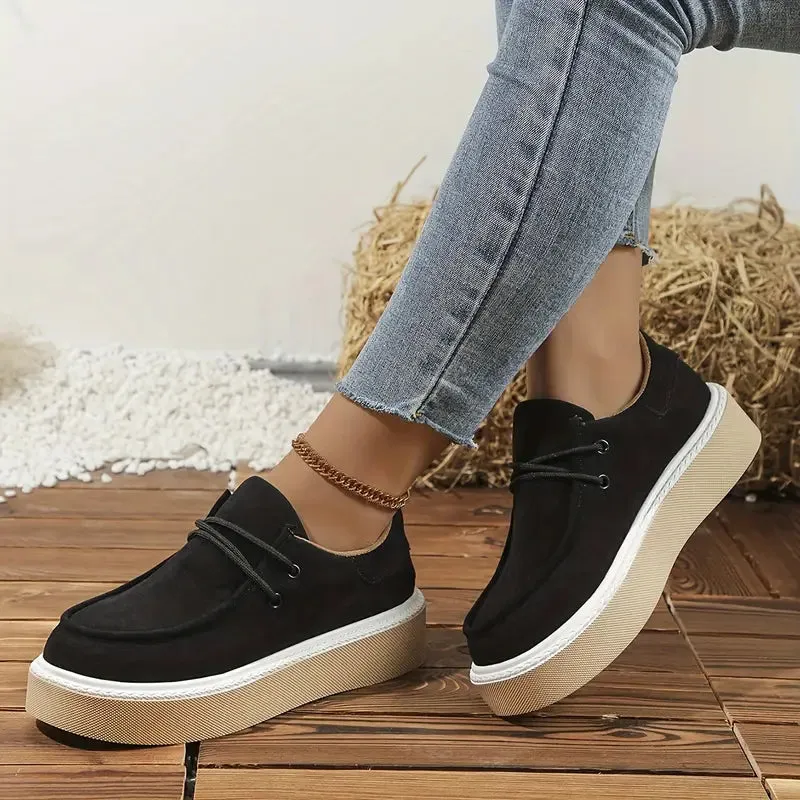 Plateau schoenen - Comfortabele veterschoenen met zachte zolen