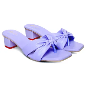 Ruched Block Heel