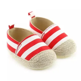 Summer Espadrille- Red Stripe