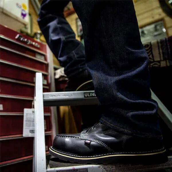 Thorogood Midnight Series 8″ Black Moc Safety Toe
