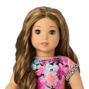 Truly Me™ 18-inch Doll #118 with curly caramel hair