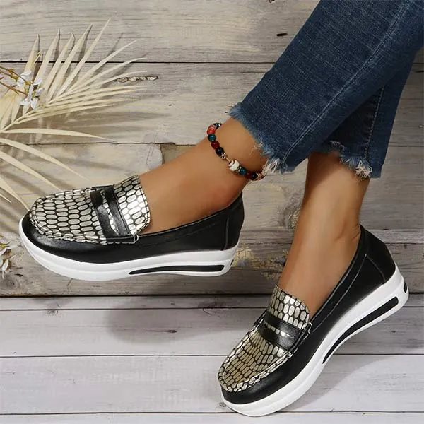 Women's Platform Casual Loafers 13422322C