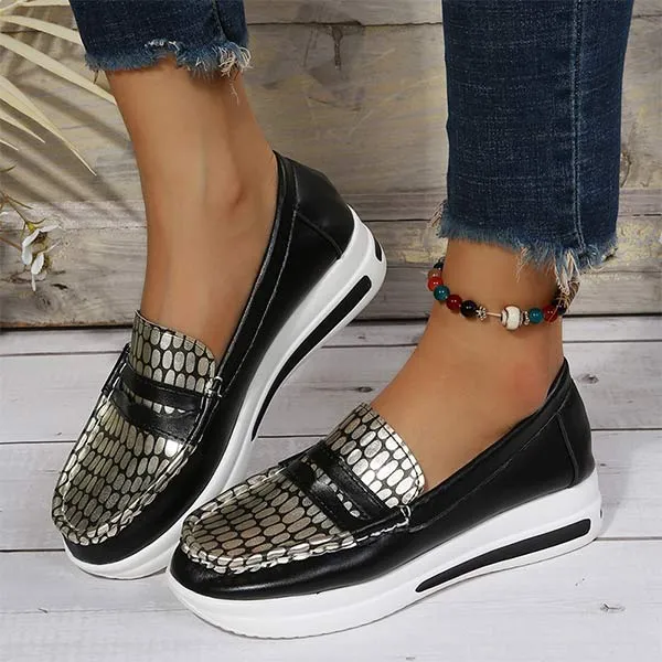 Women's Platform Casual Loafers 13422322C